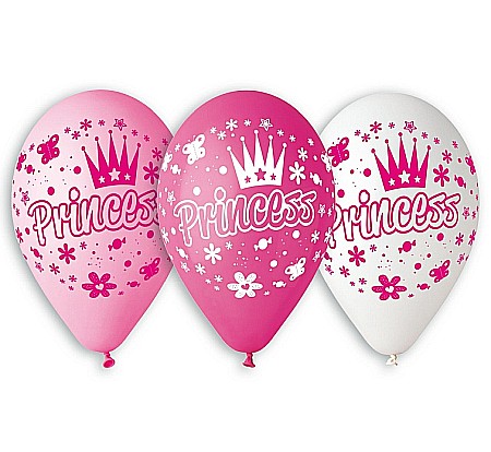 Baloane si accesorii - GOD BALOANE Balloons Premium, Princess, 30cm, 5/set GB/PG32