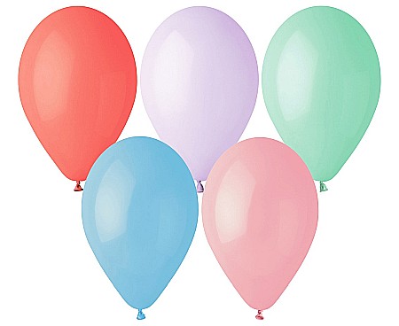 ARTICOLE PARTY - GOD BALOANE LATEX GEMAR G90, 25cm, pastel colours assorted 100/set G90/MC