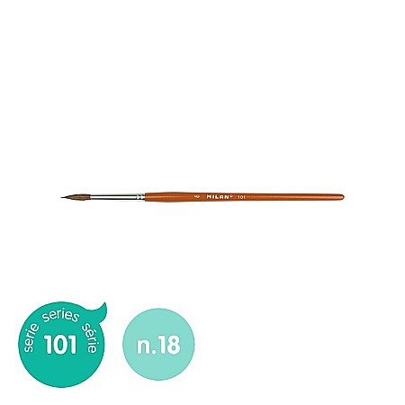 Pensule scolare bucata - ADA PENSULA PAR PONEI VARF ROTUND MILAN 101 NR 18 0410118