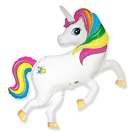 ARTICOLE PARTY - GOD BALON FOLIE ALUMINIU Rainbow unicorn, 36cm, rainbow-white 902780