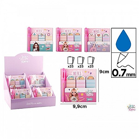 ORGANIZARE SI ARHIVARE - NOTES ADEZIV CU PIX CHLOE 3 MODELE BIG DREAM GIRLS BD002