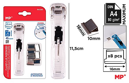 Capsatoare - CAPSATOR IPB CU CLIPS 16*10MM MECANISM METALIC 8 PIESE PA109