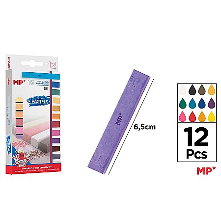 FINE ARTS&GRAPHICS - PASTELURI CRETATE SOFT IPB 12/SET PP156-12