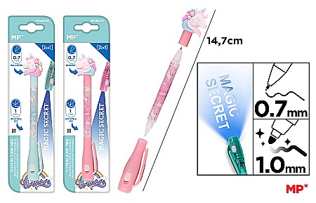Instrumente pentru scris kids - PIX IPB CU GEL INVIZIBIL UNICORN PE260-01