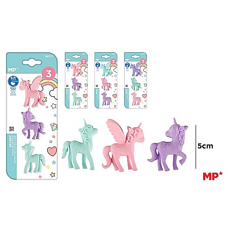 RECHIZITE SCOLARE - RADIERA IPB 3/SET UNICORN PG177 nn