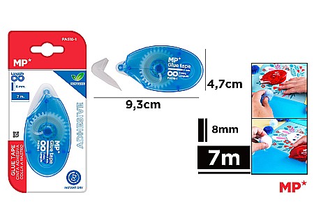 ARTICOLE DE BIROU - BANDA DUBLU ADEZIVA CU DISPENSER IPB 8mm/7m PA516-1