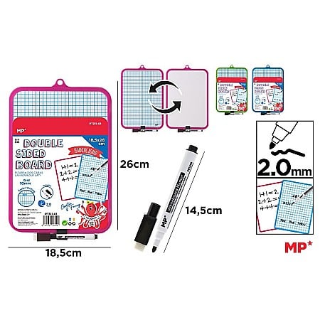MIJLOACE DE PREZENTARE - WHITEBOARD IPB 2 FETE 18.5*26CM PT311-01