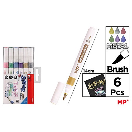 FINE ARTS&GRAPHICS - MARKER IPB VARF PENSULA 6/SET CULORI METALIZATE PP920