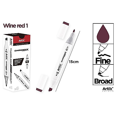 FINE ARTS&GRAPHICS - ART MARKER IPB 2 CAPETE ROSU VIN 1 PP915-1 nn