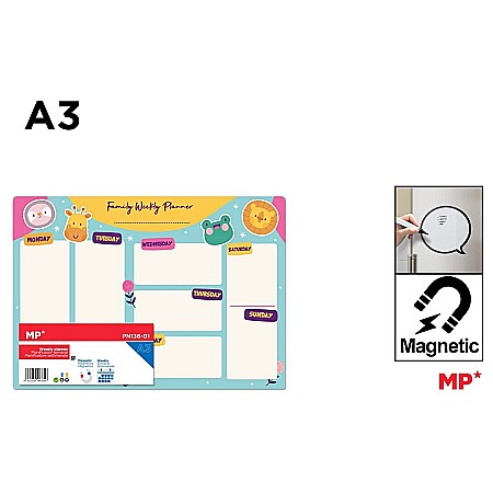 RECHIZITE SCOLARE - TABLA MAGNETICA IPB A3 ORAR SCOLAR PN136-01