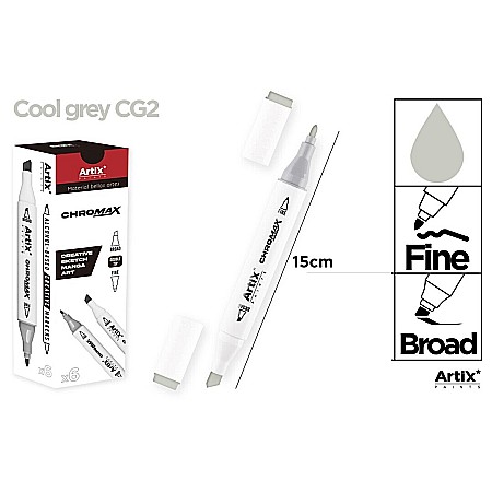 Markere creative 2 capete - ART MARKER IPB 2 CAPETE GRI COOL CG2 PP915-111 nn