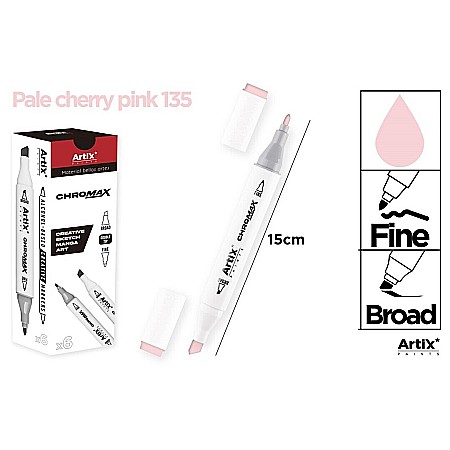 Markere creative 2 capete - ART MARKER IPB 2 CAPETE ROZ PAL 135 PP915-27 nn