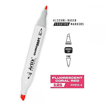 ART MARKER IPB 2 CAPETE ROSU CORAL FLUORESCENT 121 PP915-4 nn [1]