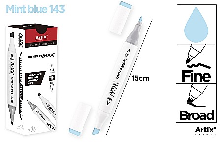Markere creative 2 capete - ART MARKER IPB 2 CAPETE BLUE MINT 143 PP915-44 nn