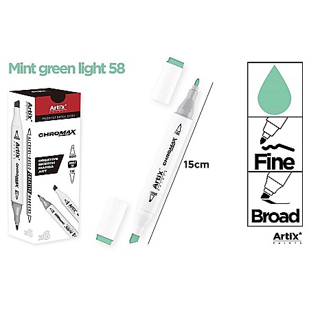 FINE ARTS&GRAPHICS - ART MARKER IPB 2 CAPETE VERDE MENTA DESCHIS 58 PP915-58 nn