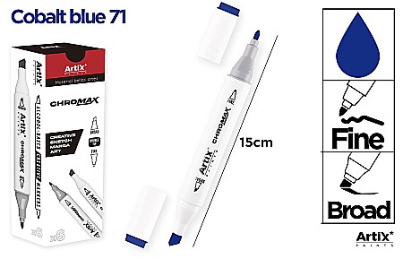 Markere creative 2 capete - ART MARKER IPB 2 CAPETE ALBASTRU COBALT 71 PP915-71 nn