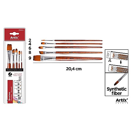 FINE ARTS&GRAPHICS - PENSULE IPB PENTRU SABLOANE 5/SET NR.2,6 ROTUND, NR.8 UNGHIULAR, NR.4,9 PLAT PP258-04