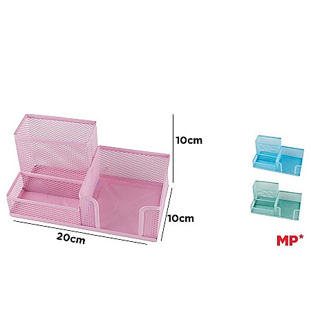 ARTICOLE DE BIROU - SUPORT BIROU IPB PLASA METALICA 3 COMPARTIMENTE CULORI PASTEL PA904P