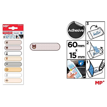 HARTIE PRODUSE DIN HARTIE - ETICHETE ADEZIVE IPB 60*15MM ANIMALE, WATERPROOF PN125-67