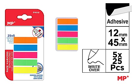 ORGANIZARE SI ARHIVARE - STICK INDEX IPB 5 CULORI STEAG 12*45MM PN110