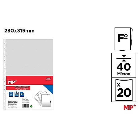 Folii de protectie pentru documente - FOLIE PROTECTIE IPB A4+ 40 MIC CRISTAL 20/SET PC001