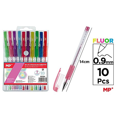 INSTRUMENTE DE SCRIS - PIX IPB 10 CULORI/SET FLUORESCENTE PE124