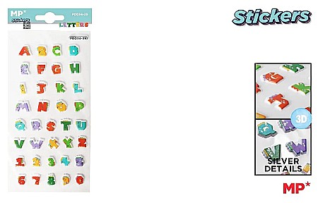 HOBBY - STICKER 3D IPB LITERE/ CIFRE PD034-39