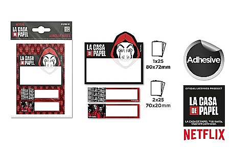 Articole de Papetarie Craciun - STICK INDEX IPB 80*72MM-70*20MM*25PCS LA CASA DE PAPEL NFCP004-01