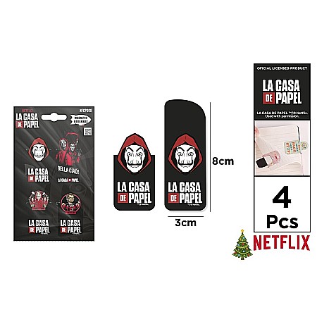 idei de Cadouri Craciun - SEMN DE CARTE MAGNETIC IPB 4/SET LA CASA DE PAPEL NFCP008