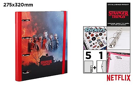 ORGANIZARE SI ARHIVARE - CAIET MECANIC + REZERVA A4 IPB 4 INELE STRANGER THINGS NFST024-01
