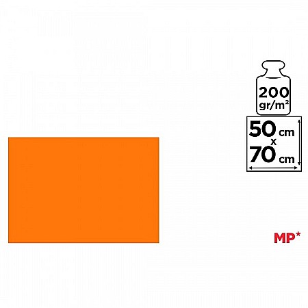CARTON COLOR IPB 50*70CM 200GR PORTOCALIU PN437 [1]