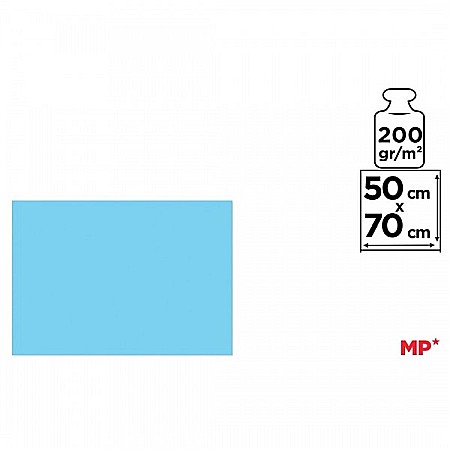 CARTON COLOR IPB 50*70CM 200GR ALBASTRU DESCHIS PN444 [1]