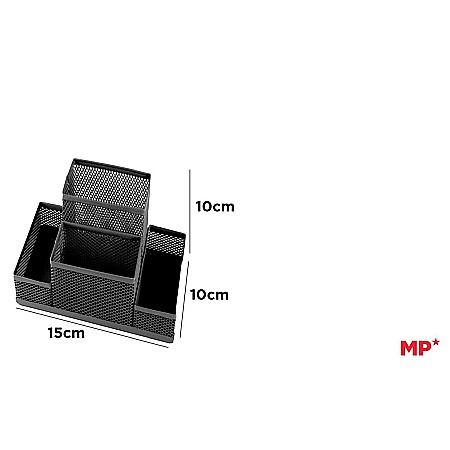 ARTICOLE DE BIROU - SUPORT BIROU IPB PLASA METALICA 4 COMPARTIMENTE NEGRU PA903