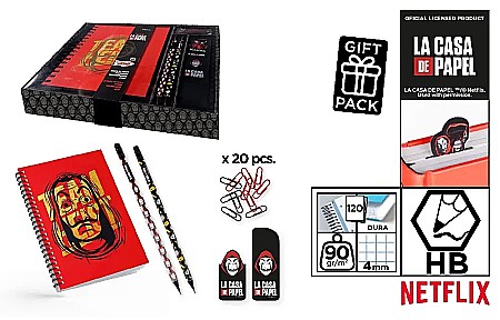 Seturi scolare - SET CADOU IPB 20 PIESE IN CUTIE LA CASA DE PAPEL NFCP029-01