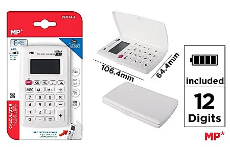 APARATURA PENTRU BIROU - CALCULATOR BUZUNAR IPB 8 DIG ALB PE034-1