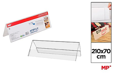 Display de prezentare - SUPORT NUME/PRET IPB 210*70MM DOUA FETE PA966-05