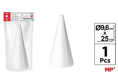 Bile/ Conuri/ Globuri din Polistiren - CON POLISTIREN IPB 9.6*25CM PM725