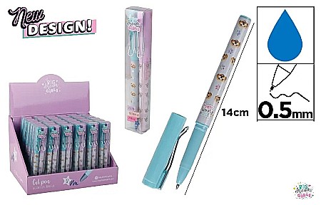Pixuri cu gel - PIX CU GEL 0.5MM 2/SET ALBASTRU BIG DREAM GIRLS BD23017