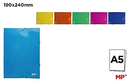 ORGANIZARE SI ARHIVARE - DOSAR CARTON A5 IPB CU ELASTIC CULORI ASORTATE PC102