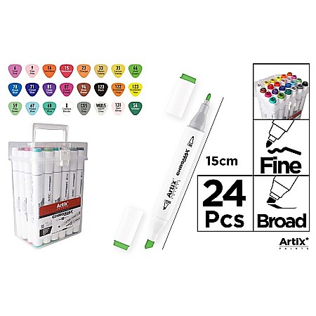 FINE ARTS&GRAPHICS - ART MARKER IPB 2 CAPETE 24 CULORI/SET PP927-24