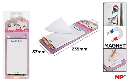 Carnetele/ notesuri/ bloc-notesuri - NOTES MAGNETIC IPB CU CREION 8.7*2.35CM PISICUTE PN124-01