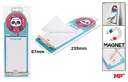 Carnetele/ notesuri/ bloc-notesuri - NOTES MAGNETIC IPB CU CREION 8.7*23.5CM PANDA PN124-04