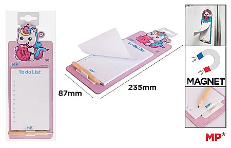 Carnetele/ notesuri/ bloc-notesuri - NOTES MAGNETIC IPB CU CREION 8.7*23.5CM UNICORN PN124-05