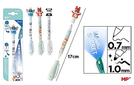 Instrumente pentru scris kids - PIX IPB CU GEL INVIZIBIL ANIMALE PE260-10