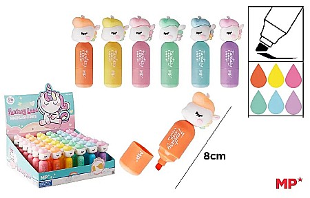 Instrumente pentru scris kids - MINI TEXTMARKER FANTASY IPB UNICORN CULORI FLUO PE554-01