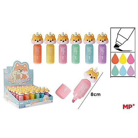 Textlinere - MINI TEXTMARKER FANTASY IPB CUTE SHIBA CULORI FLUO PE554-04
