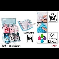 RECHIZITE SCOLARE - NOTES CU PUF IPB 65*85MM 64 FILE FANTASY IEPURAS + PIX PB834-03
