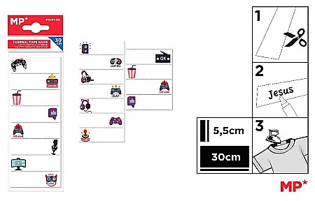 RECHIZITE SCOLARE - ETICHETE TEXTILE IPB TERMOADEZIVE FANTASIA GAME PA011-09