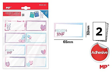 RECHIZITE SCOLARE - ETICHETE SCOLARE ADEZIVE IPB 2 COLI/SET LOVE PN125-104
