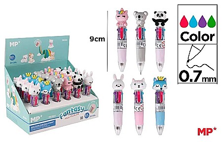 Instrumente pentru scris kids - PIX IPB 0.7MM FANTASY ANIMALS 4 CULORI PE354